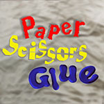 paper scissors glue
